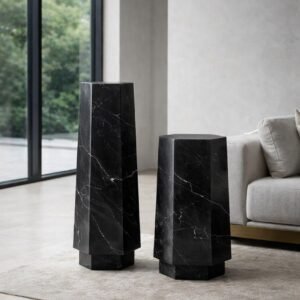 Pedestales Geométricos Negros