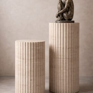 Pedestal Cilíndrico Estriado